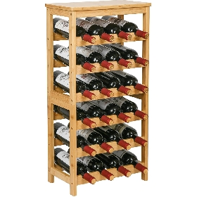 6 Layers Bamboo Wine Rack