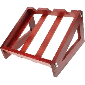 Tilted Wood Wine Rack