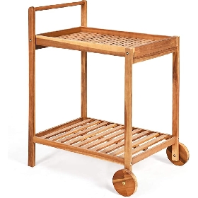 2 Tier Rolling Cart Organizer